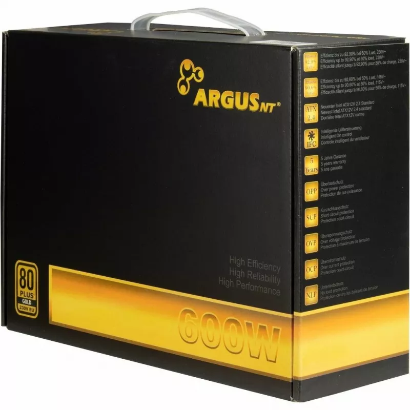 Voeding Inter-Tech Argus GPS-600 600W 80+ Gold