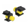Keystone-module DELOCK 86851, platte FC-stekker, zwart, 16,5×24×21,8 mm