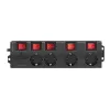 Verlengsnoer LogiLink LPS251 1,5 m 4 stopcontacten binnen zwart
