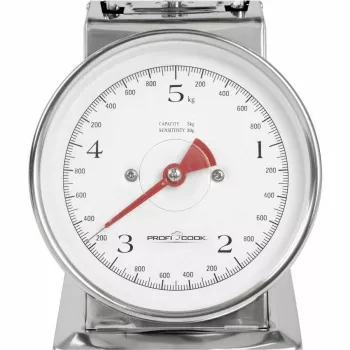 Mechanische keukenweegschaal ProfiCook PC-KW 1247 – RVS, 5 kg capaciteit, 1 L kom, tarrafunctie