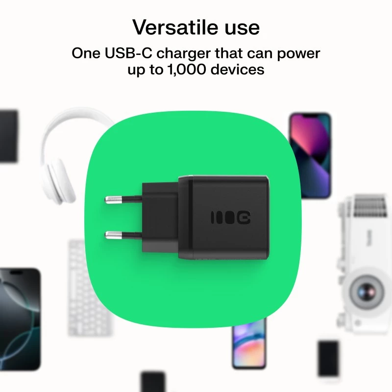 Oplader Green Cell PowerSource Duo30 – 1× USB-A, 1× USB-C, 3A