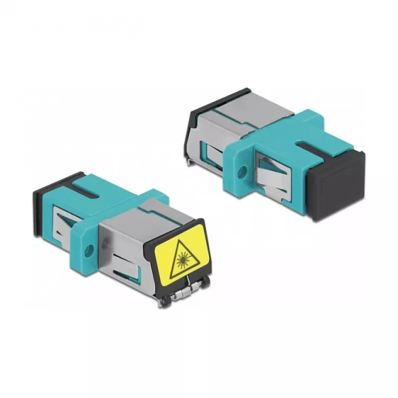 Glasvezelkoppeling DeLOCK 86890 SC simplex bus naar SC simplex bus multimode aqua