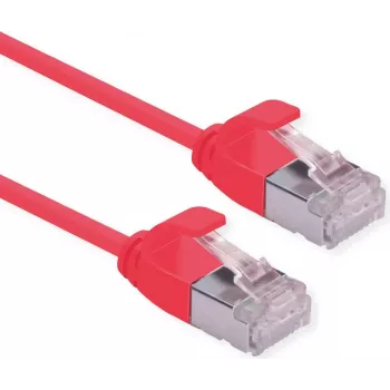 ROLINE U/FTP DataCenter patchkabel Cat.6A (klasse EA), LSOH, slank, rood, 1 m (21.15.3313)