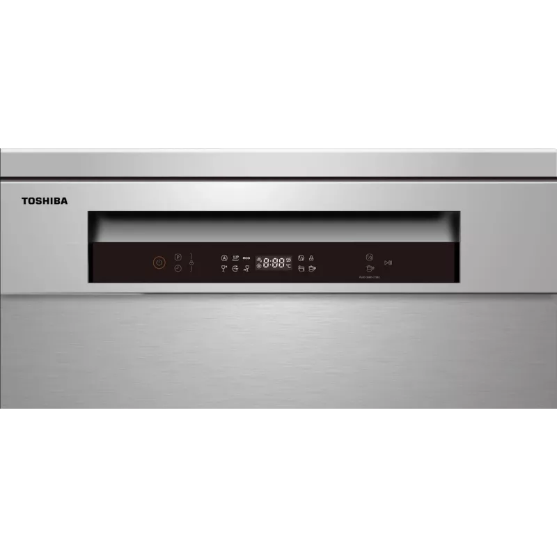 Toshiba DW-14F5EE(S)-PL vrijstaande vaatwasser, 60 cm, 14 couverts, zilver