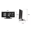 Digitale LED-wekker GreenBlue GB395 met temperatuurweergave