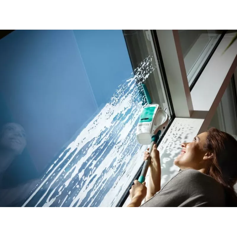 Leifheit raamwisser Glass Cleaner Dry&Clean met handgreep en wisservor 51003
