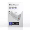 Oplader QOLTEC 51824 GaN 35W USB-C PD & USB QC 3.0, 5–20V, 1x USB-C, 1x USB-A