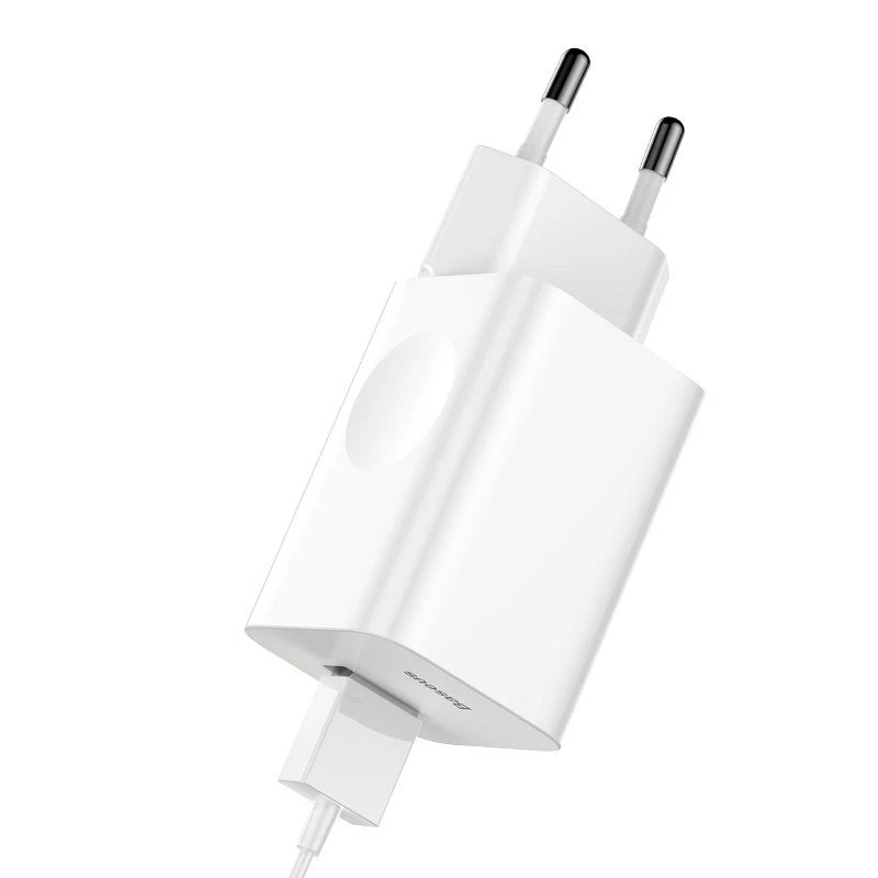 Oplader Baseus Quick Charger CCALL-BX02, 24 W max, USB Fast Charge 3.0, wit, 100–240 V