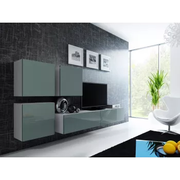 Cama Square kast VIGO 50/50/30 wit/grijs glanzend