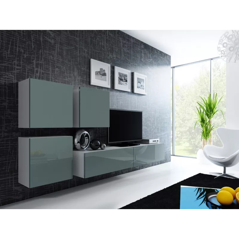 Cama Square kast VIGO 50/50/30 wit/grijs glanzend