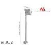 Maclean MC-504A S verstelbare plafondsteun 23-42 30kg