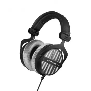 Studiokoptelefoon Beyerdynamic DT 990 PRO 80 Ω, bedraad, omsluitend, 3 m kabel, zwart