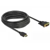 Videokabel-adapter DeLOCK 85656 5 m HDMI Type-A DVI zwart