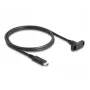 DeLOCK SuperSpeed USB 10 Gbps kabel USB Type-C stekker naar bus 1 m zwart