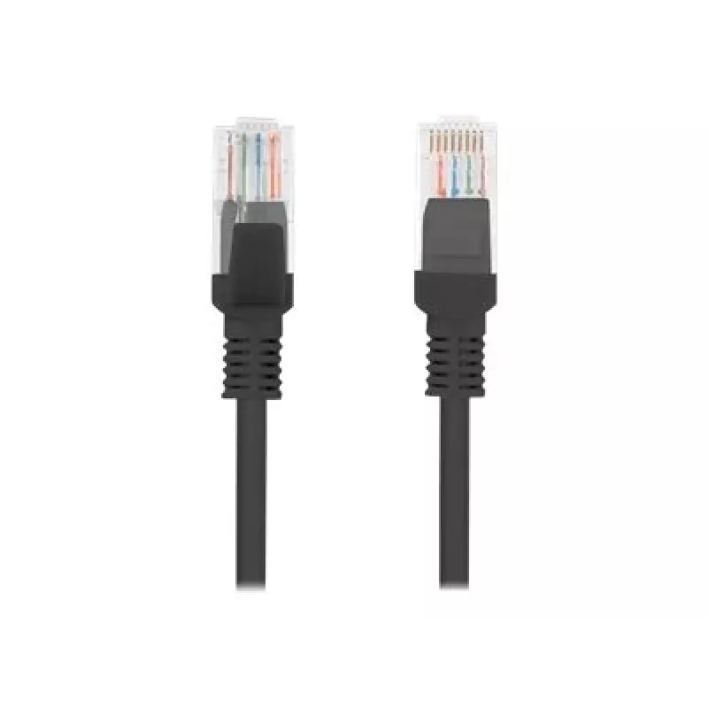 Lanberg PCU5-10CC-1000-BK netwerkkabel zwart 10 m Cat5e U/UTP (UTP) (PCU5-10CC-1000-BK)