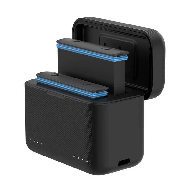 Tweekanaals oplader Telesin S0-BCG-03-TIS voor Insta360 X3 — dual-accu laadstation