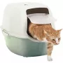 Rotho Bailey kattenbak met kap, groen / wit