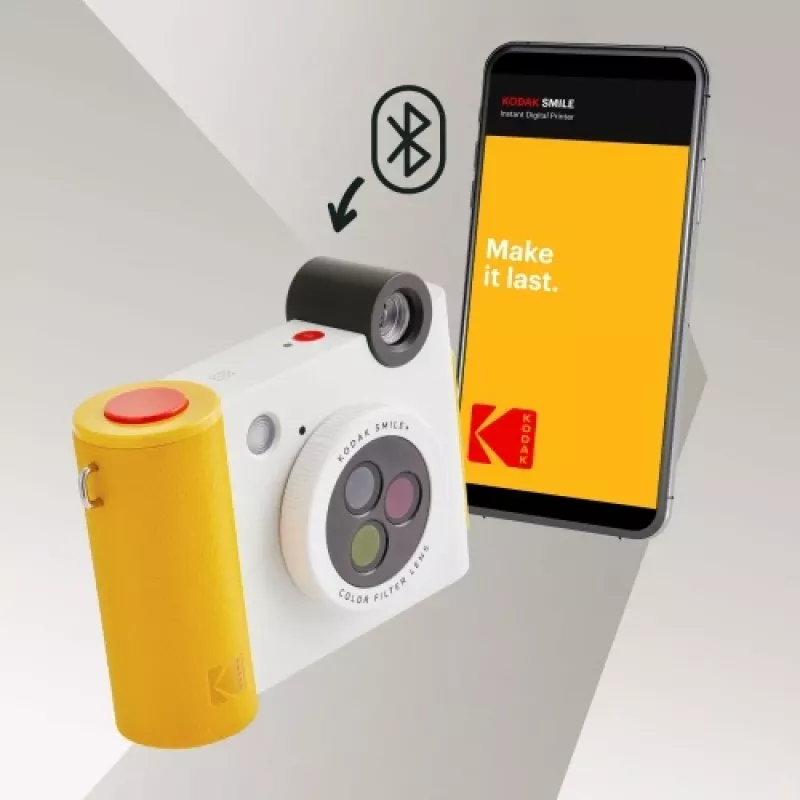 Kodak SMILE+ instantcamera, 2x3 inch, wit