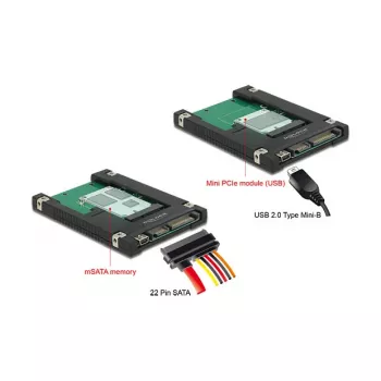 Interne SATA USB 2.0-adapter DeLOCK 62853
