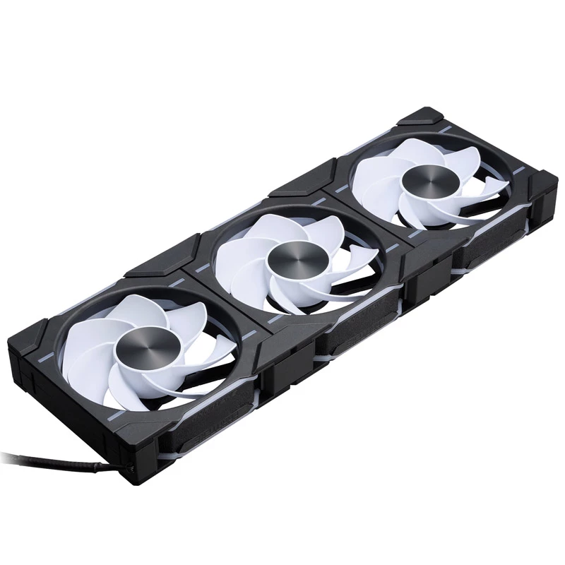 Phanteks D30-120 PWM Reverse Airflow D-RGB behuizingsventilatoren, 120 mm, zwart, 3-pack