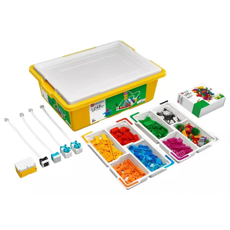 LEGO Education SPIKE Essential Set A+ 45345 – leerrobotica- en programmeerbouwpakket, 449 elementen, vanaf 6 jaar