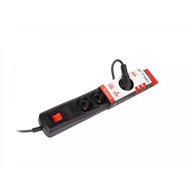 Stekkerdoos ARMAC ARC5/15/CZ — 5 stopcontacten, 1,5 m kabel, geaard, Tsjechische stekker