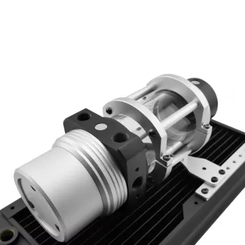 Singularity Computers Protium Reservoir 100mm - acetylaat, zilver, zwart