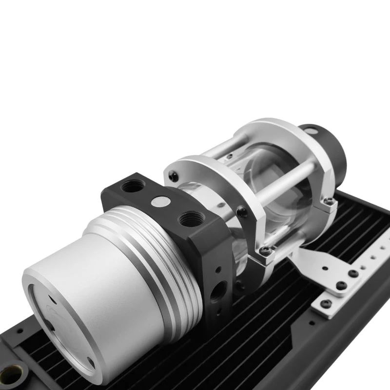 Singularity Computers Protium Reservoir 100mm - acetylaat, zilver, zwart
