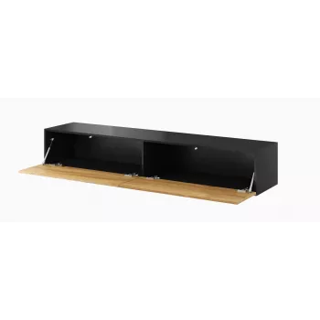 Cama TV-standaard VIGO '180' 30/180/40 zwart/wotan eiken
