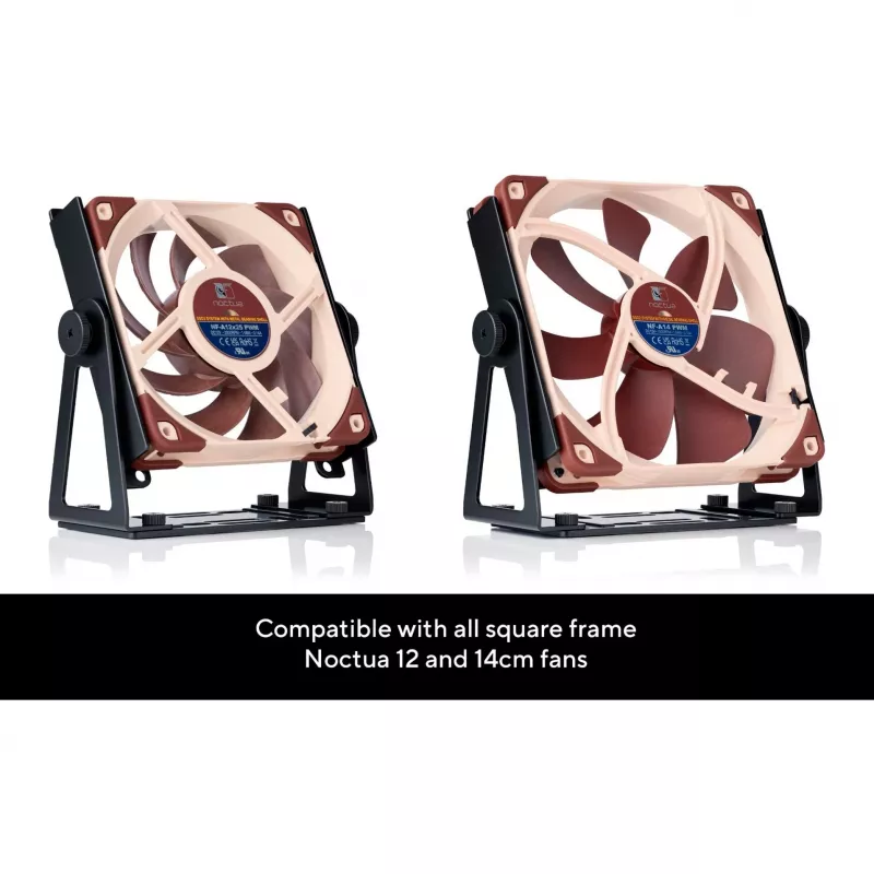 Noctua NV-FM1 veelzijdige draaibare ventilatorbeugel, zwart