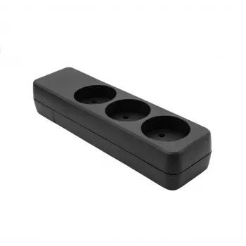 Stopcontactenblok ProXtend K3-0B – 3-voudige zwarte stroomverlenging (ProXtend K3-0B)