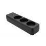 Stopcontactenblok ProXtend K3-0B – 3-voudige zwarte stroomverlenging (ProXtend K3-0B)