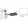 Video-adapterkabel DeLOCK 62597 0,25 m HDMI Type-A VGA D-Sub 3,5 mm USB Type-A zwart