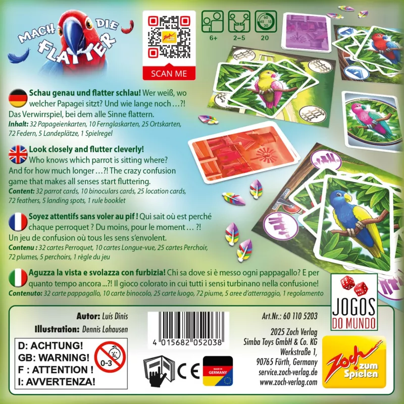 Mach die Flatter, bordspel