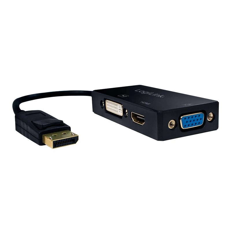 4K DisplayPort-naar-DVI/HDMI/VGA-converter