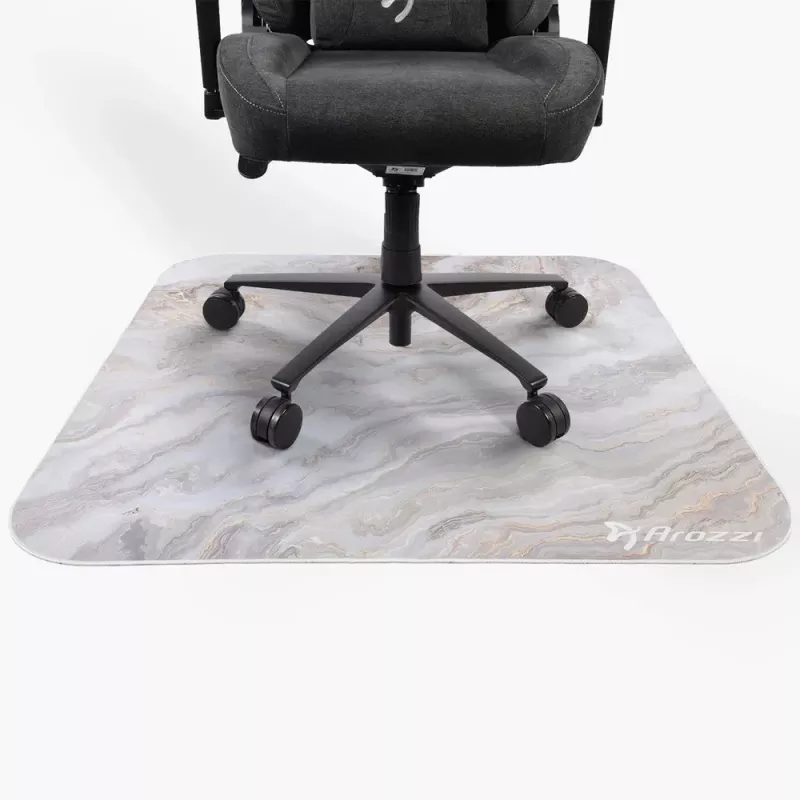 Arozzi Zona Square vloermat voor stoel AZ-ZONA-QTRO-WTM, microvezel, wit marmer