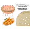 Beper C103ACC001 bakpapieren inlegvellen voor heteluchtfriteuse, 20 cm, 100 st.
