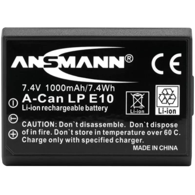 Batterij Ansmann A-Can LP E10 lithium-ion 1000 mAh