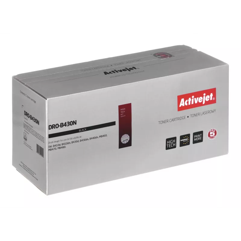 Activejet DRO-B430N trommel (vervanger voor OKI 43979002; Supreme; 25000 pagina's, zwart)