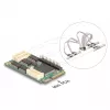 Interne Mini-PCIe-interfaceadapter DELOCK 95279 — seriële host, Mini-PCIe-uitgang, RS-232-ondersteuning, 460,8 Kbit/s, FIFO 256 B, 30×51×10 mm