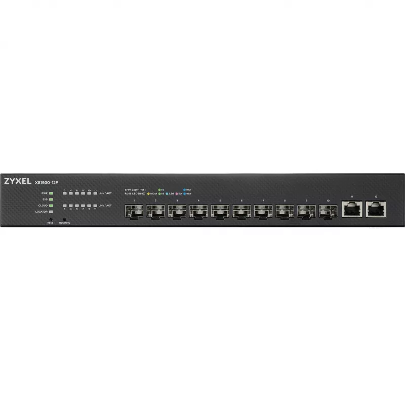 Zyxel XS1930-12F-ZZ0101F netwerkswitch managed L2/L3 zwart