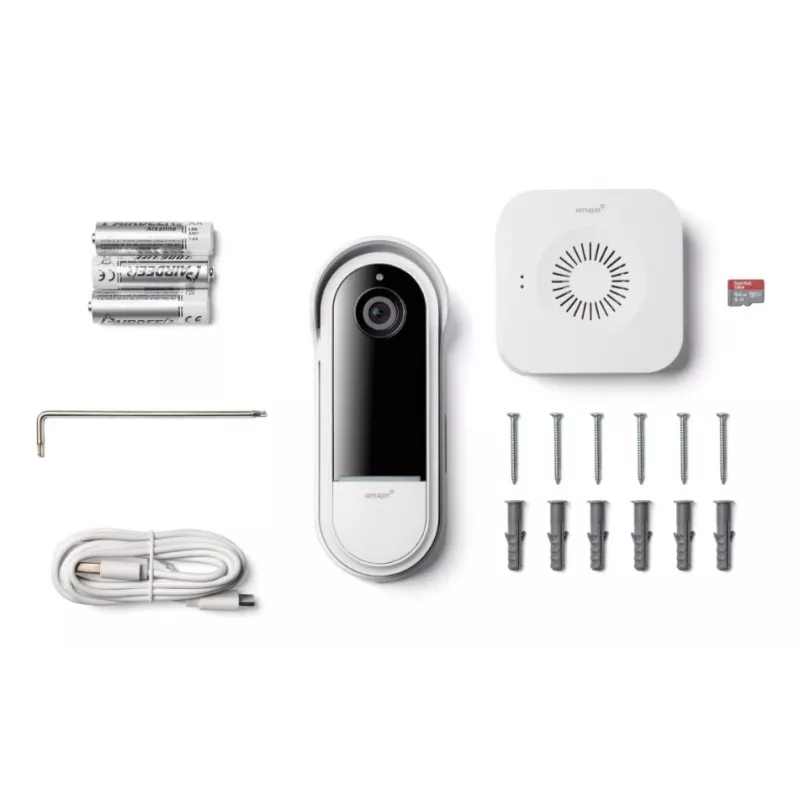 Deurbel-gong Omajin by Netatmo OVD-01-EU zwart wit