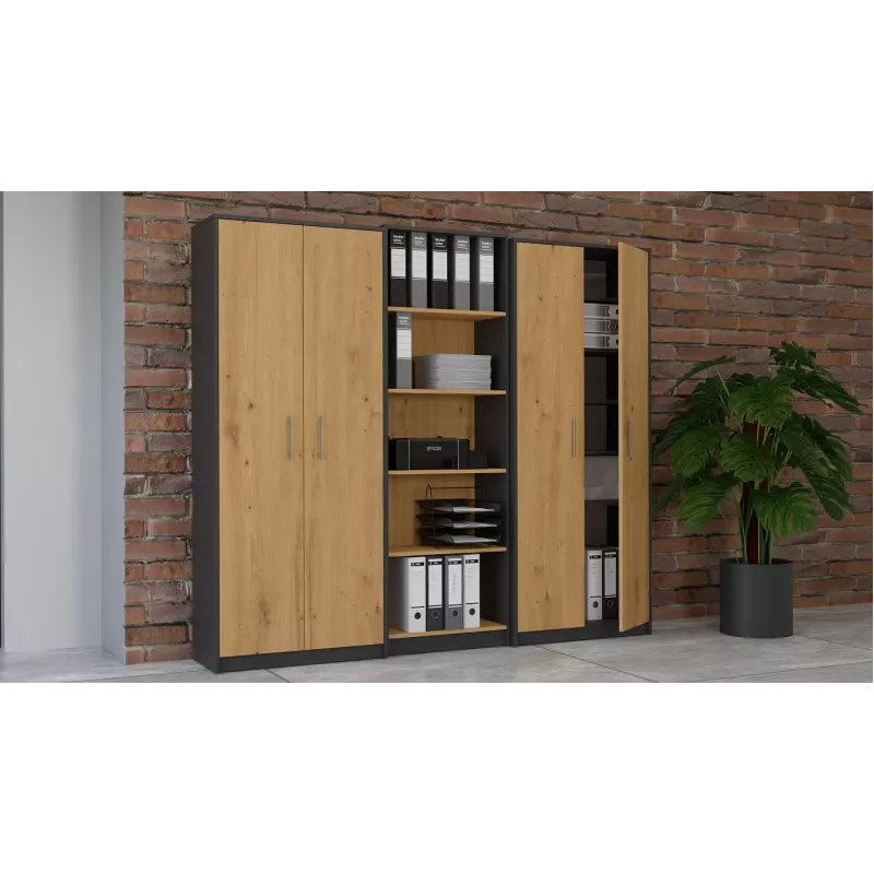 Topeshop OLIV 2D ANT/ART KPL boekenkast