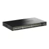 D-Link 52-poorts Gigabit stackable PoE+ smart managed switch met 4 x 10G SFP+ poorten
