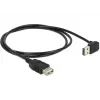 USB-kabel DeLOCK 1 m USB 2.0-A naar USB 2.0-A zwart