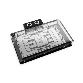 Backplate Alphacool 10268 acryl aluminium chroom koper nylon zwart 160,8 mm