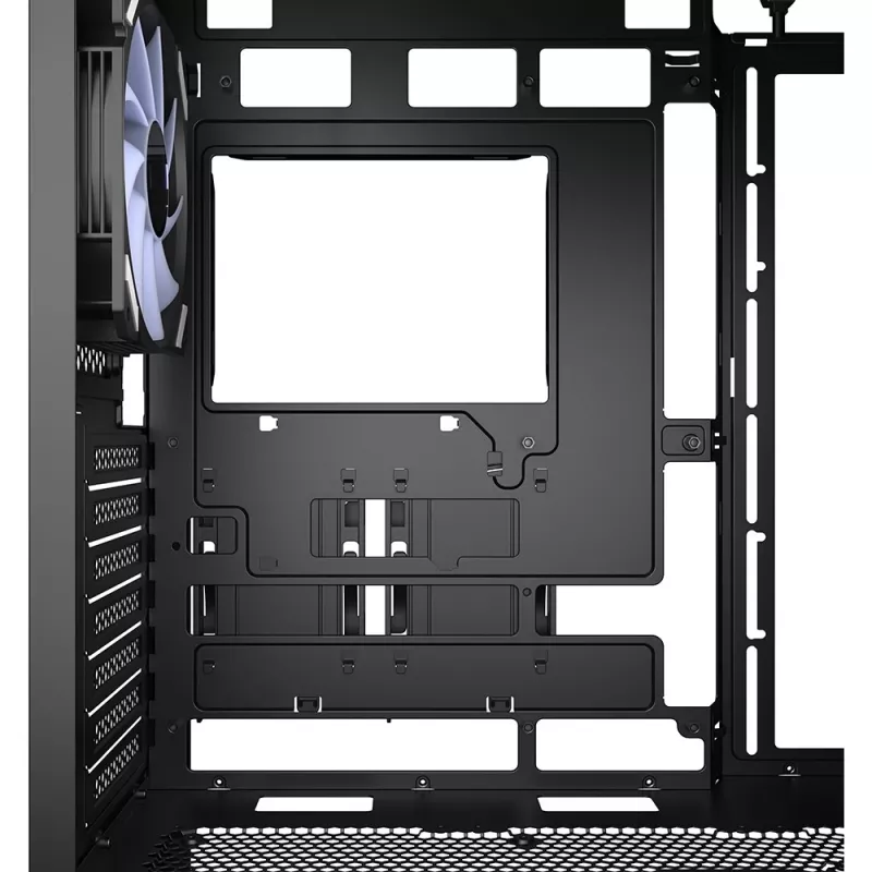 PC-behuizing Sharkoon AK4W RGB strip midi tower zwart