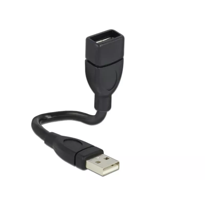 USB-kabel DeLOCK 15cm USB 2.0 USB A zwart