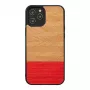 Telefoonhoesje Man and Wood voor iPhone 12 / 12 Pro – visgraat azalea zwart