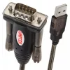 UNITEK Y-105A seriële kabel zwart 1,5 m USB Type-A DB-9